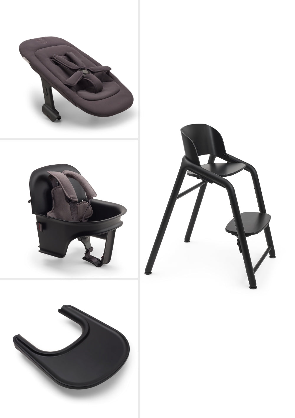 bugaboo hochstuhl Bugaboo Ultimatives Hochstuhl-Set 'Giraffe' Schwarz