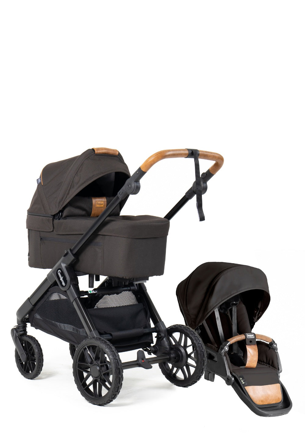 Emmaljunga Kinderwagen-Set 'SENTO MAX FLAT+' Outdoor Brown
