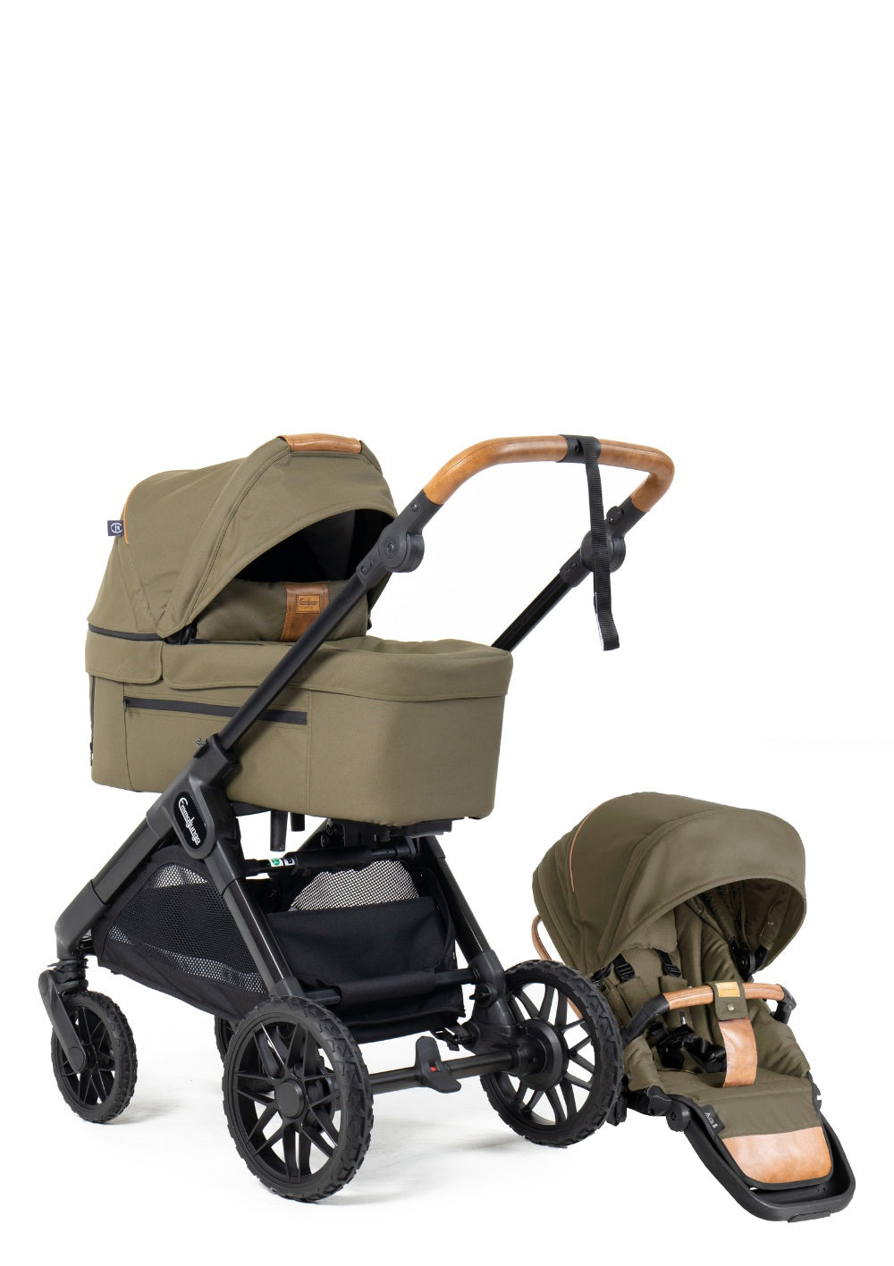 Emmaljunga Kinderwagen-Set 'SENTO MAX ERGO+' Outdoor Olive