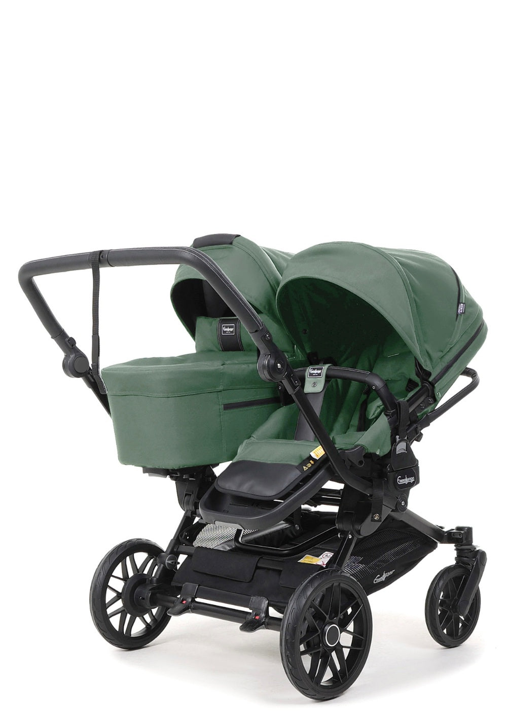 Emmaljunga Geschwisterwagen 'Double SENTO ERGO+' Urban Green