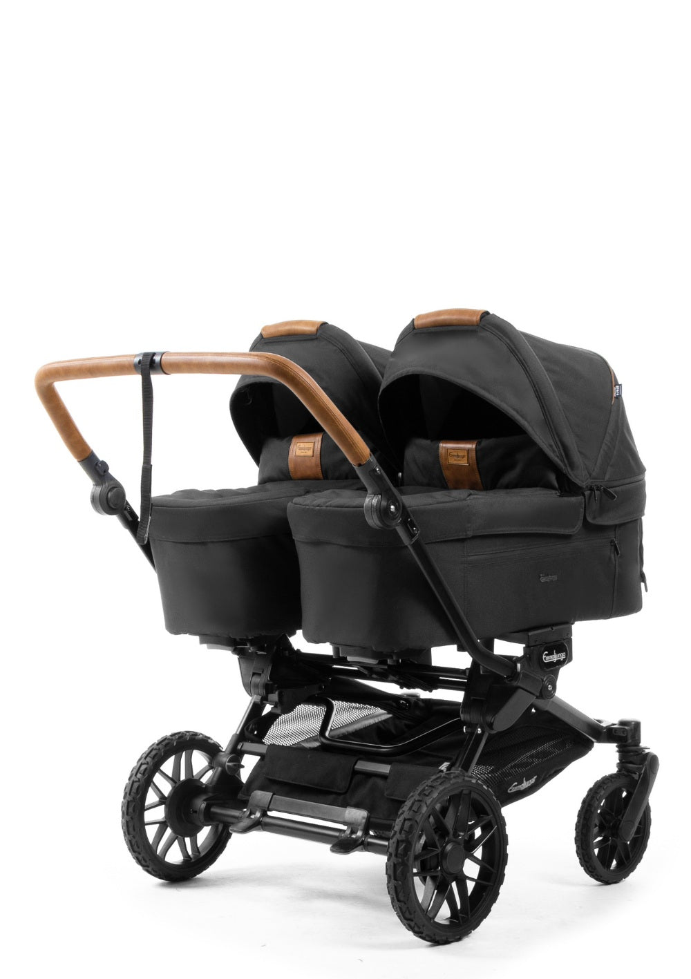 Emmaljunga Zwillingskinderwagen 'Double SENTO ERGO+' Outdoor Black