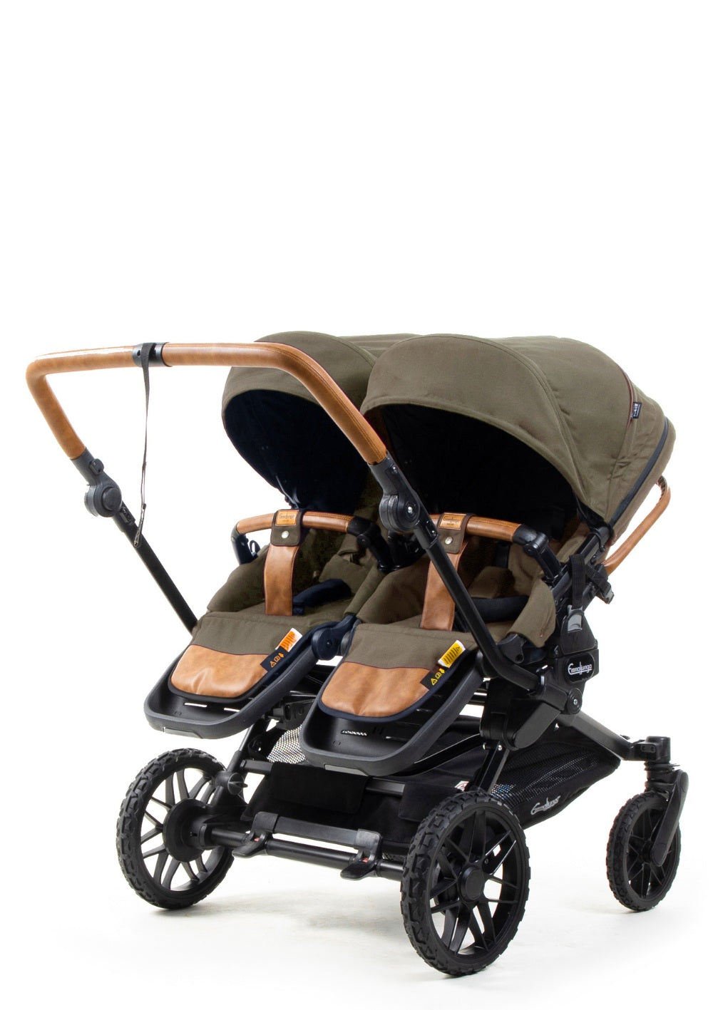 Emmaljunga Zwillingskinderwagen 'Double SENTO ERGO+' Outdoor Olive