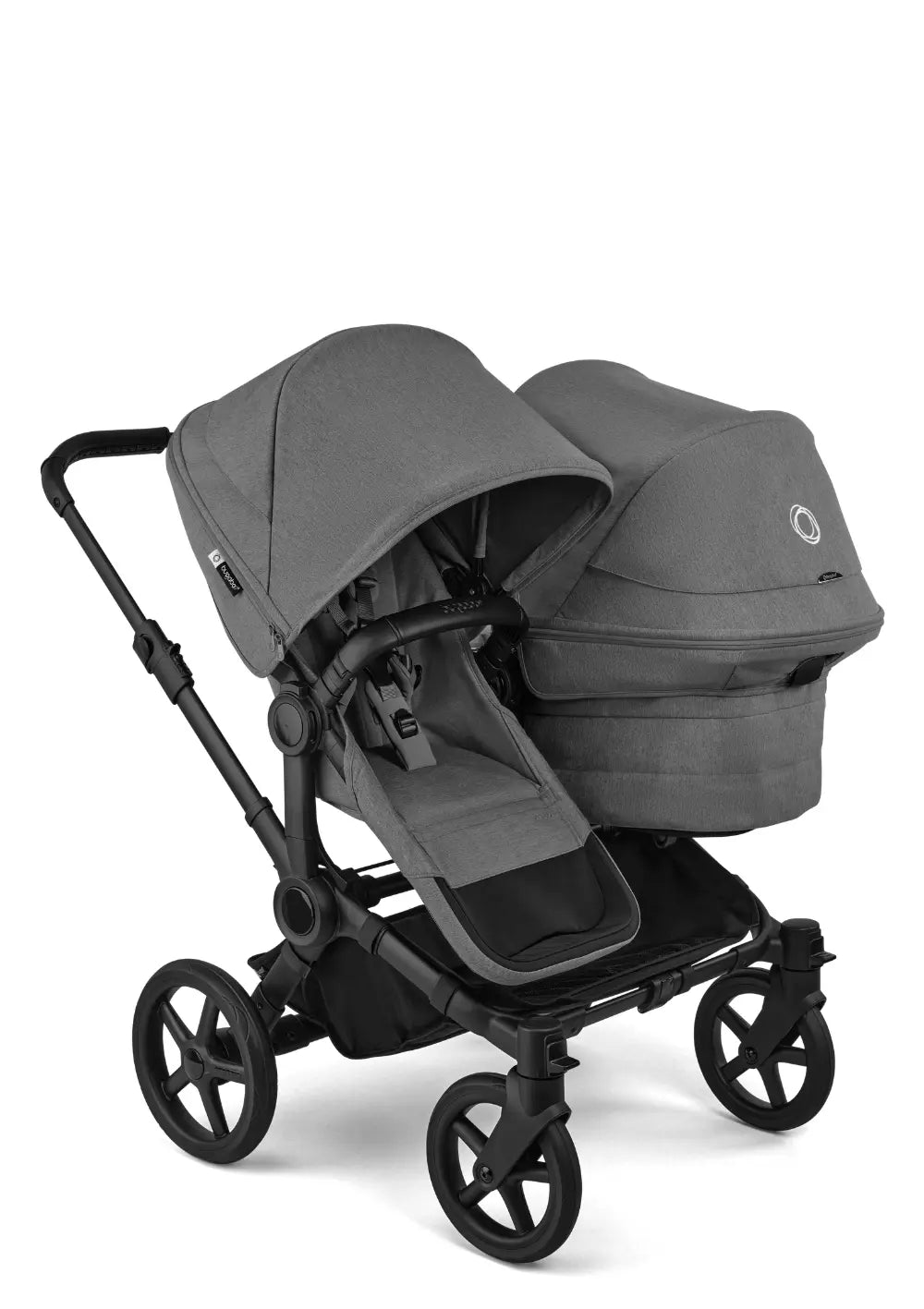 bugaboo donkey geschwisterwagen Bugaboo Geschwisterwagen 'Donkey 6 Double' Moon Grey