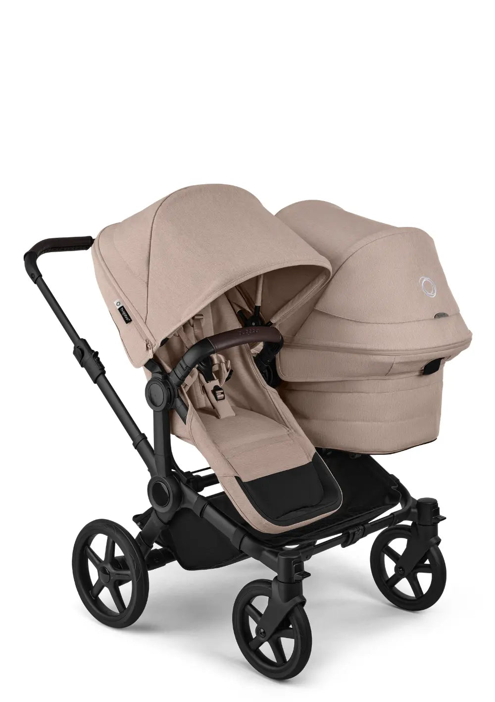 Bugaboo Geschwisterwagen 'Donkey 6 Double' Desert Taupe Mélange