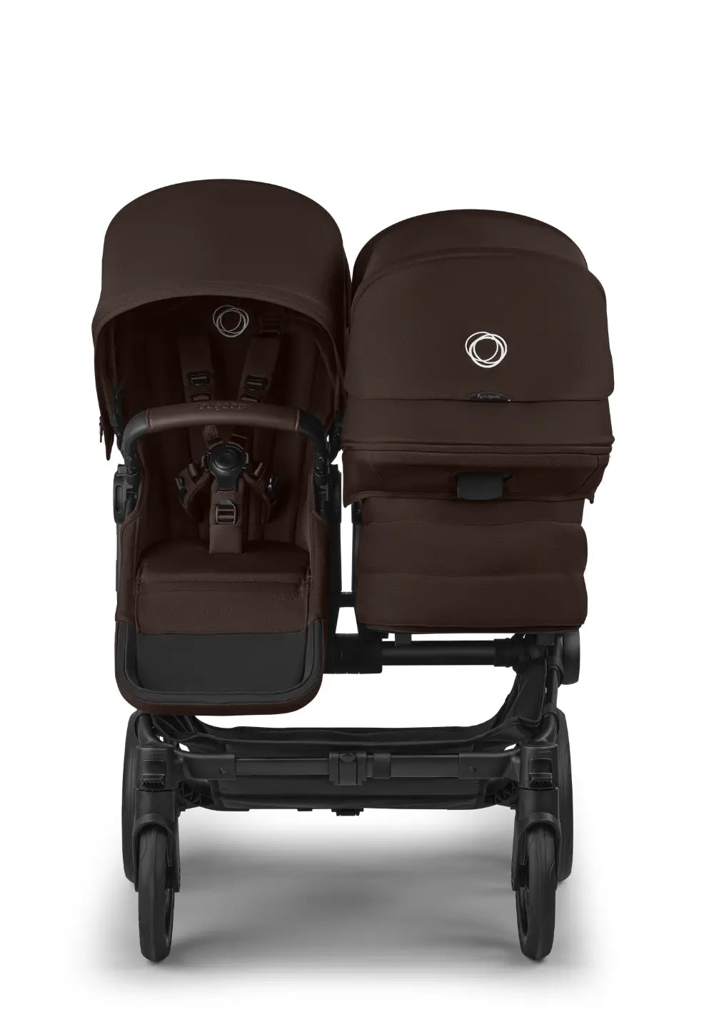 Bugaboo Geschwisterwagen 'Donkey 6 Duo' Cocoa Brown