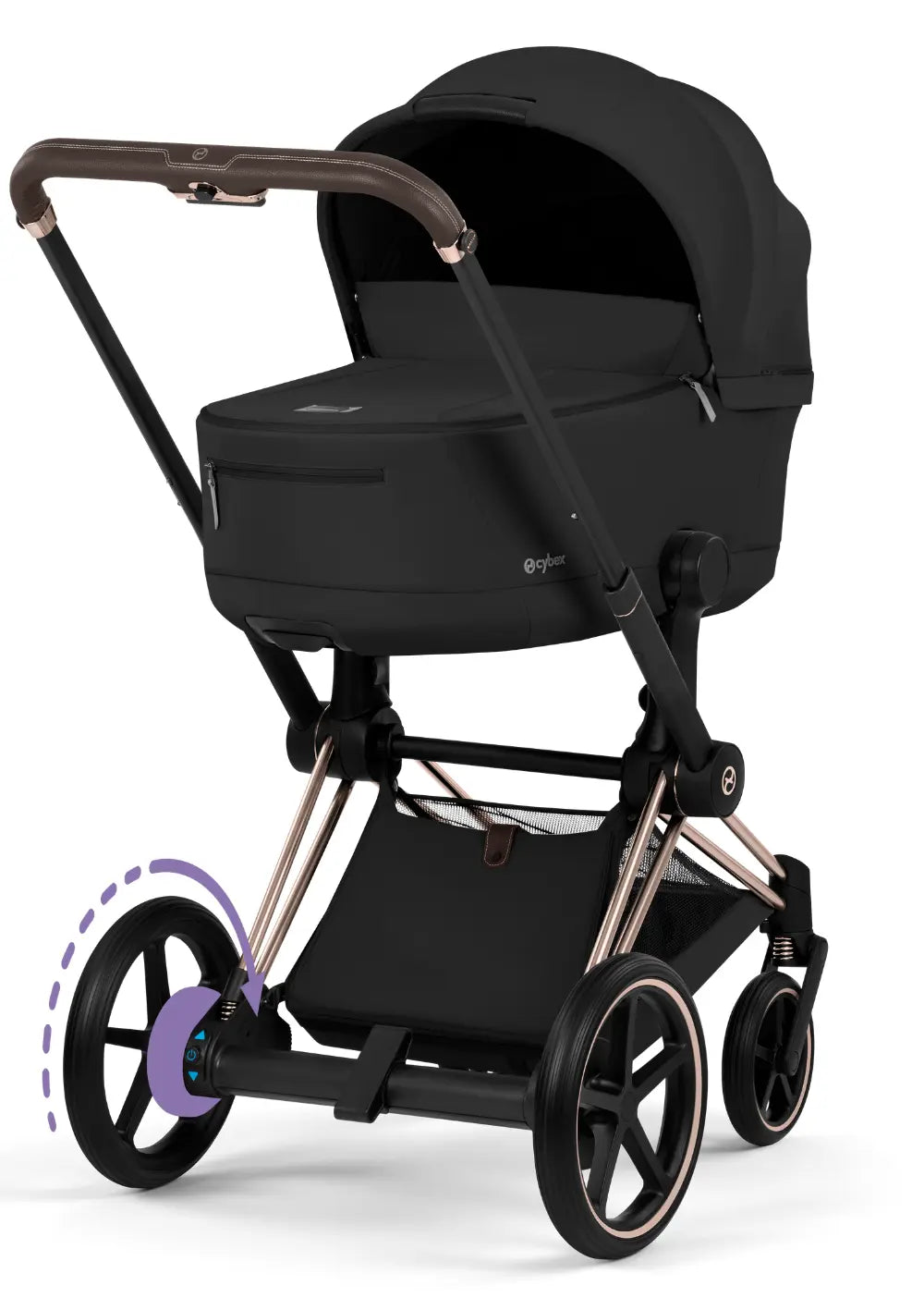 cybex kinderwagen Cybex Kinderwagen-Set 'e-Priam Comfort' Sepia Black