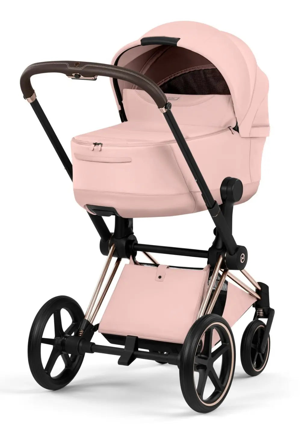 Cybex Kinderwagen-Set 'Priam Style' Peach Pink (Frame Roségold)
