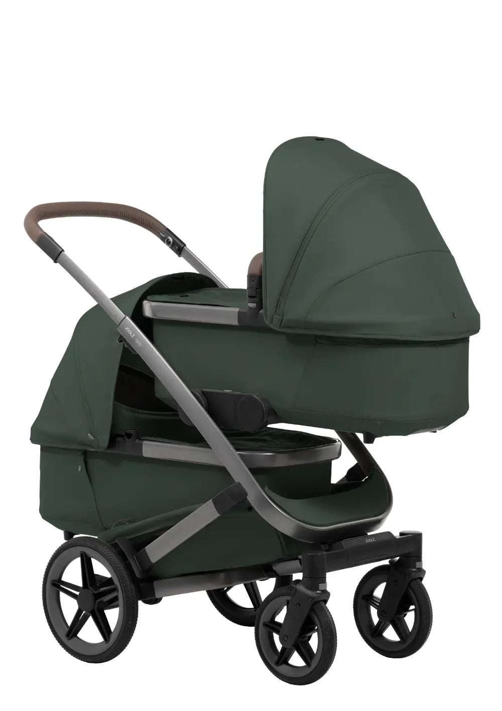 Joolz Zwillings-Kinderwagen-Set 'Geo5 Twin' Forest Green