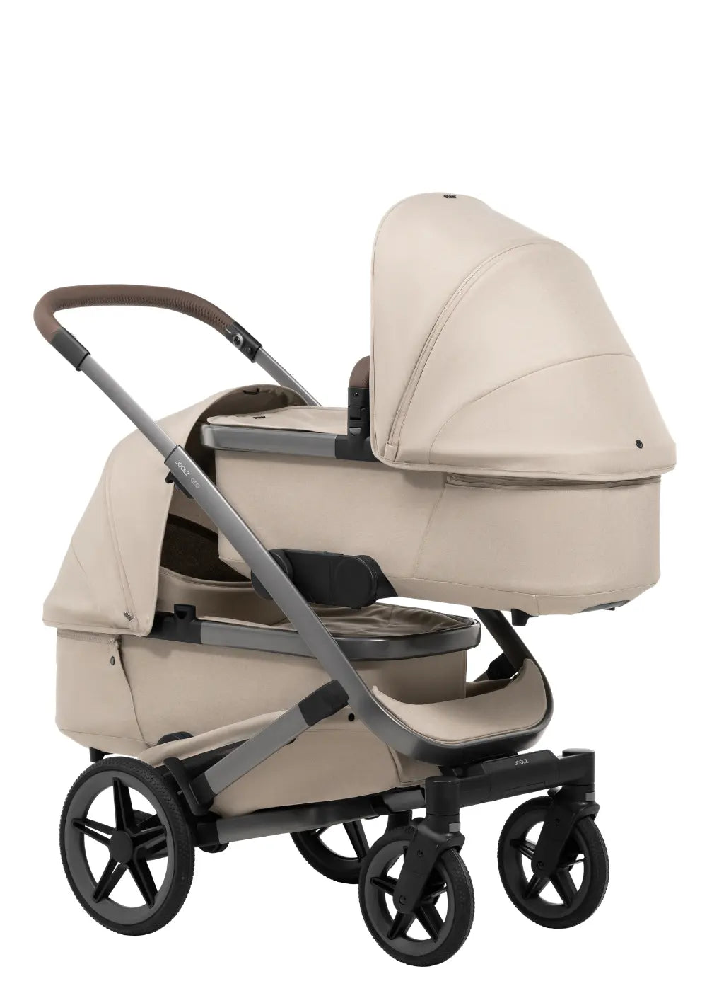 Joolz Zwillings-Kinderwagen-Set 'Geo5 Twin' Sandy Taupe