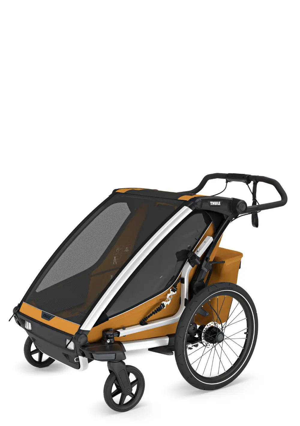 thule chariot cross2 fahrradanhänger Thule Multisport-Fahrradanhänger 'Chariot Sport 2 Double' Natural Gold