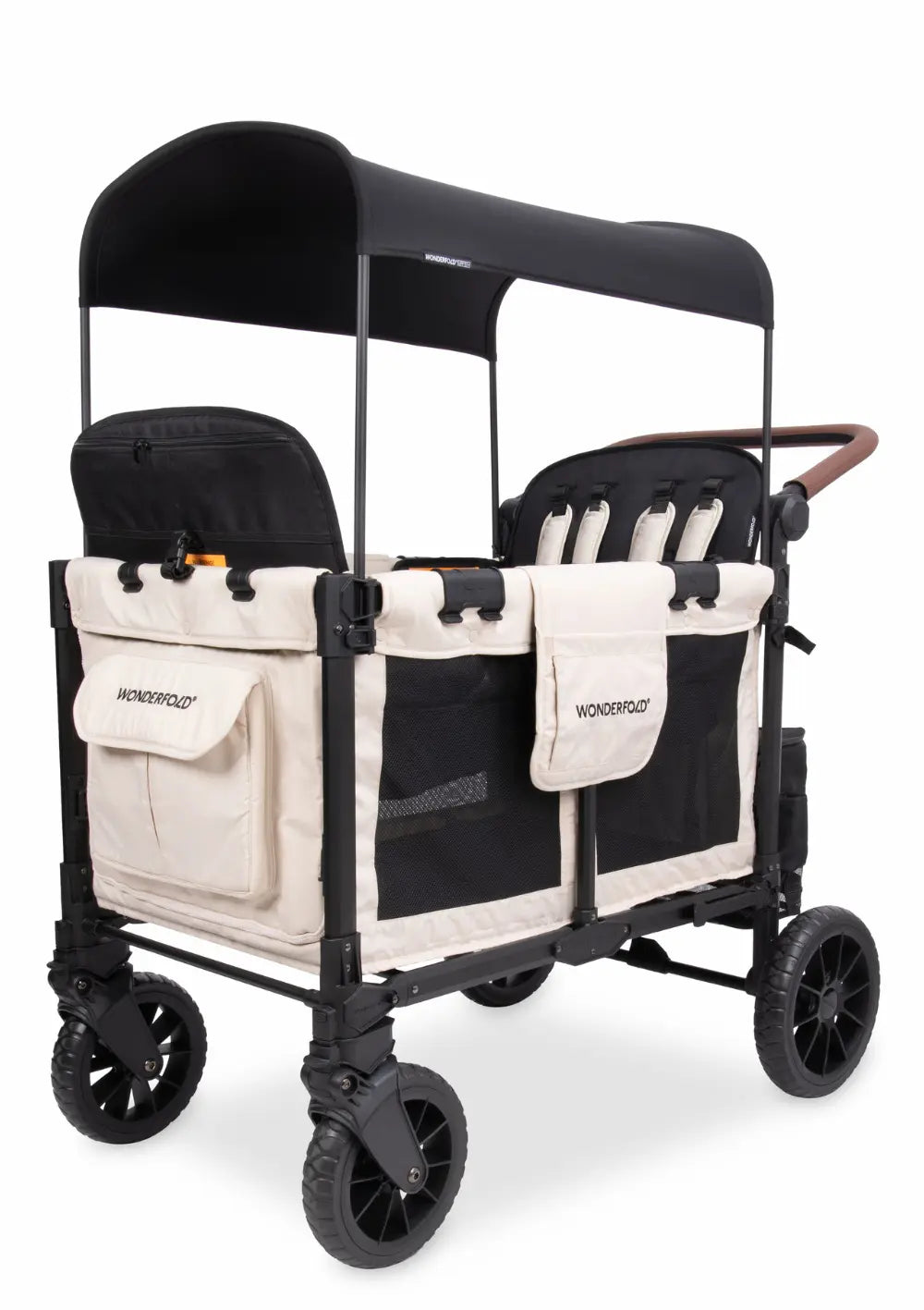 fahrradanhänger gebraucht bremen WonderFold W4 Luxe Pro Kinderwagen 4-Sitzer Sandy Beige