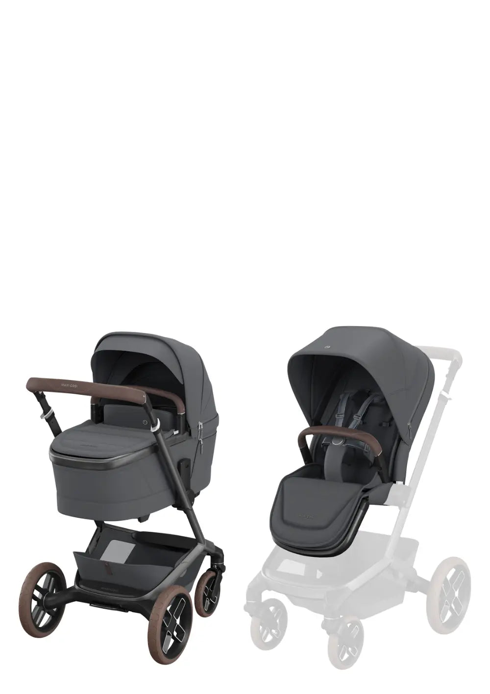 Maxi-Cosi Kinderwagen-Set 'Fame' Moon Graphite
