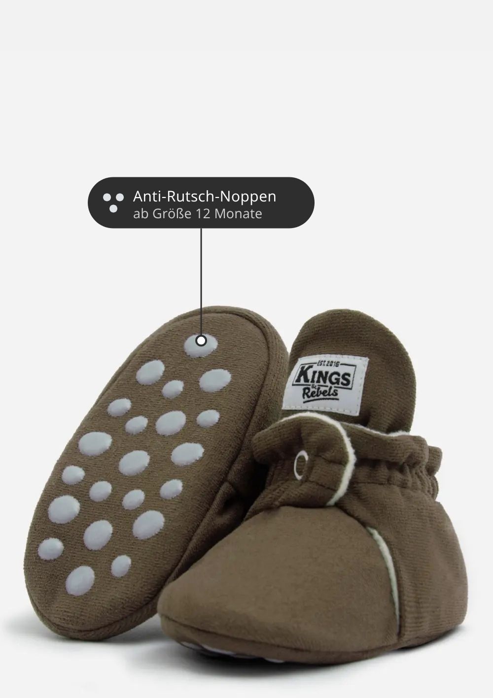 Kings & Rebels Booties Gripper-Linie mit Anti-Rutsch-Noppen ab Größe 12 Monate