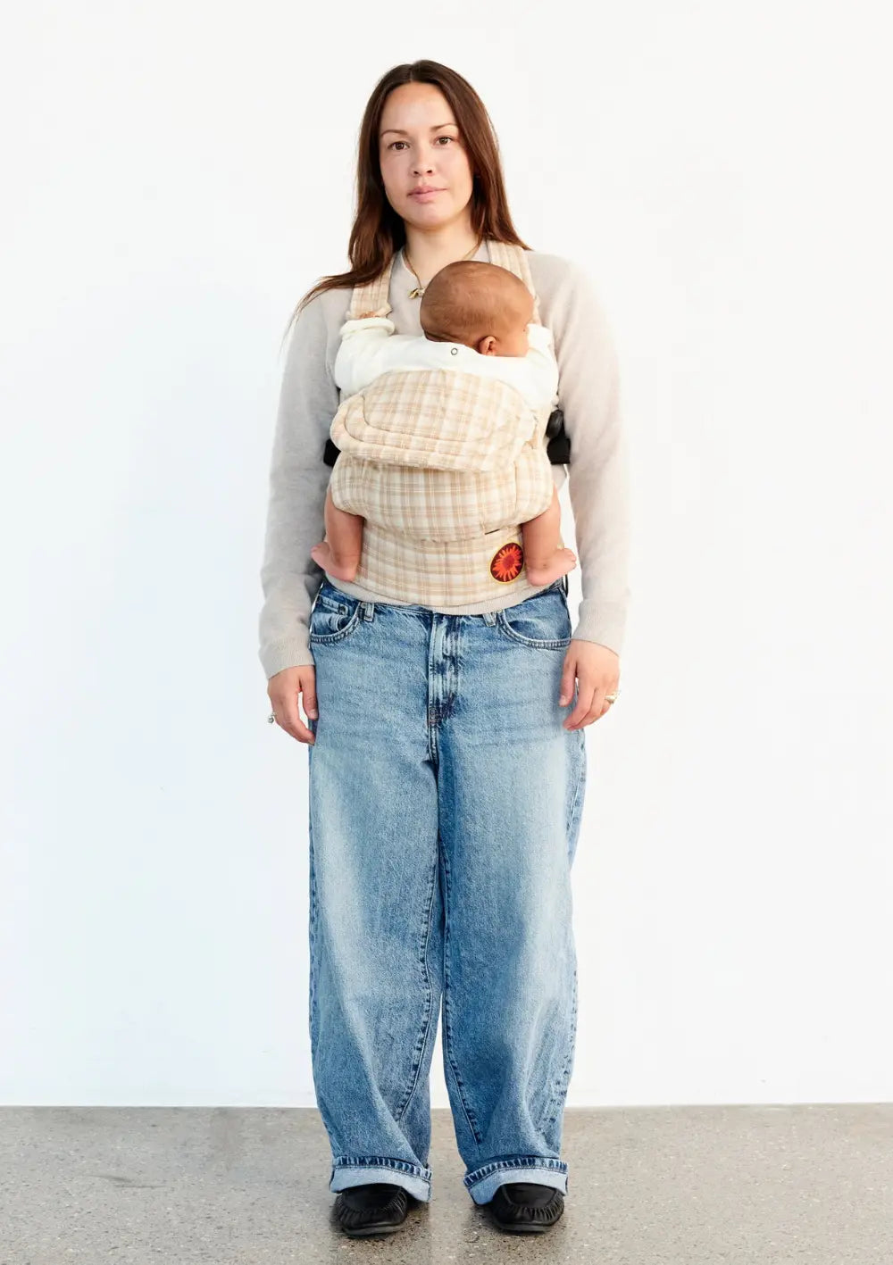 Moova Babytrage 'Balance' Mocha Check
