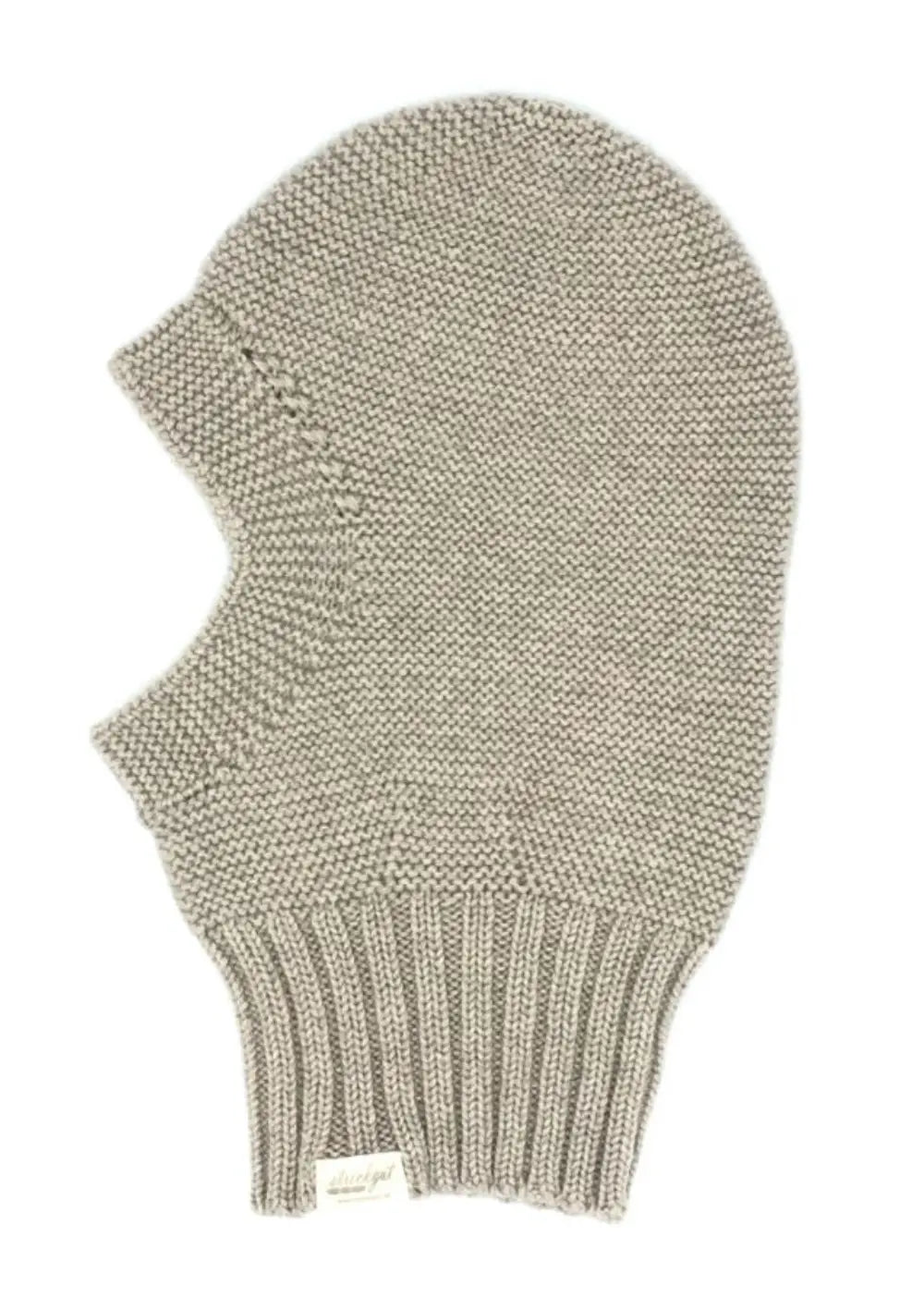 Strickgut Merino Schlupfmütze Beige