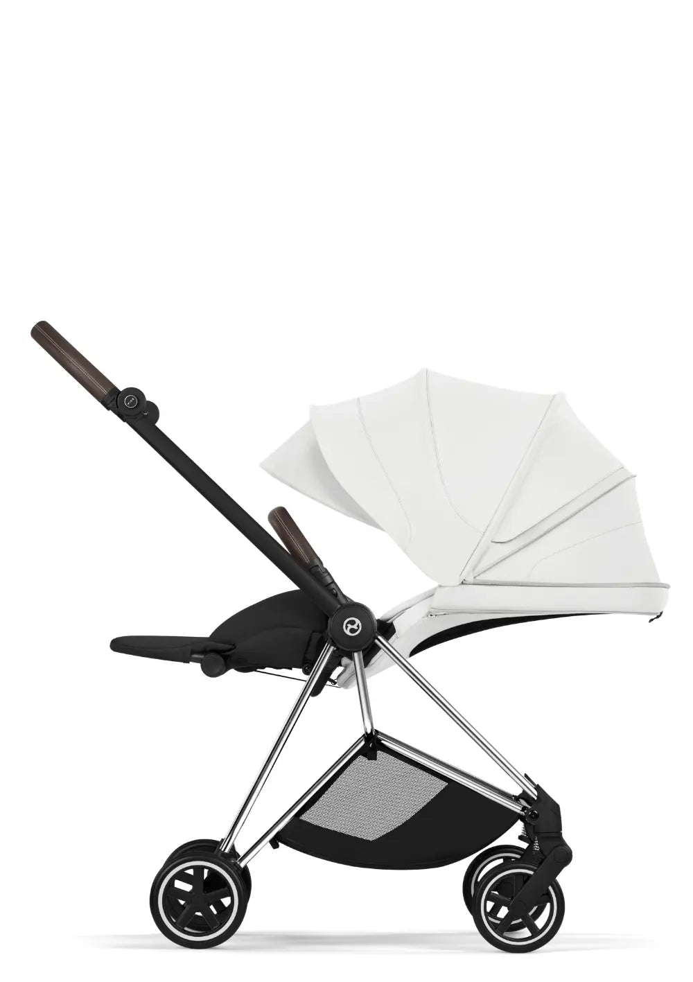 Cybex Kinderwagen-Set 'Mios' Off White / Chrome Brown Frame