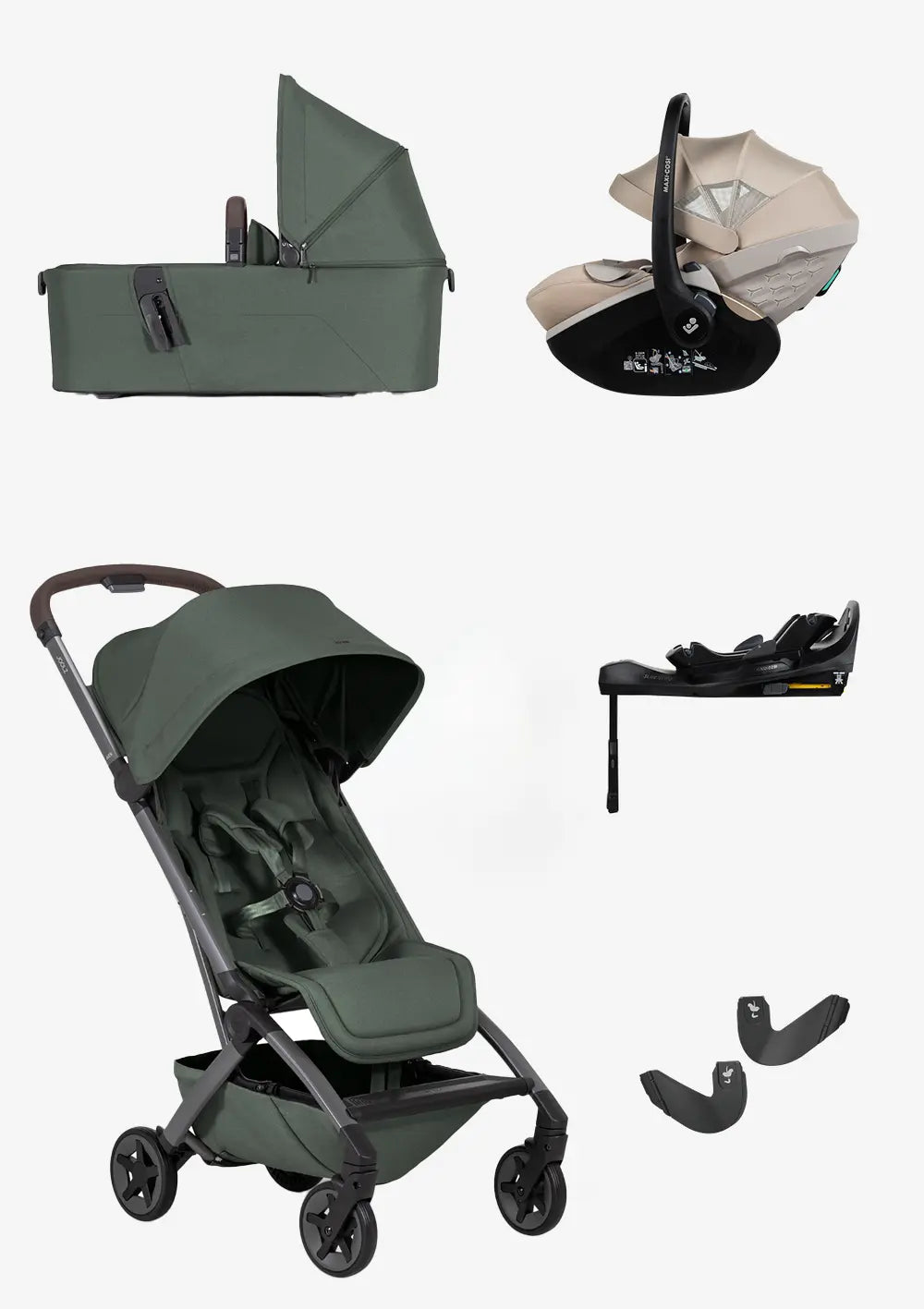 Joolz Buggy 'Aer2' 3-in-1 Kindersitz-Bundle Forest Green