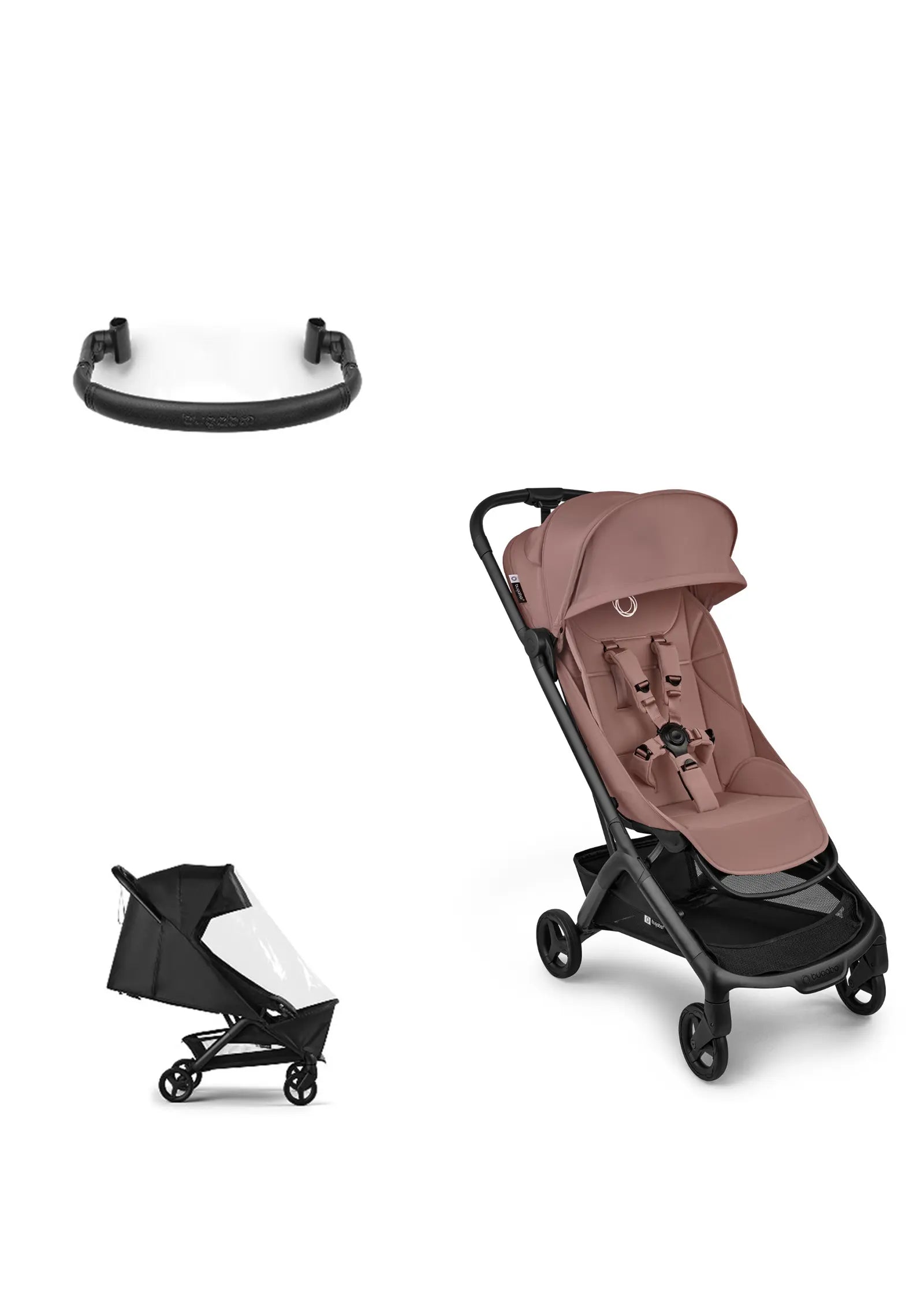 Butterfly 2' Bundle – Unverzichtbares Buggy-Set Dusty Pink