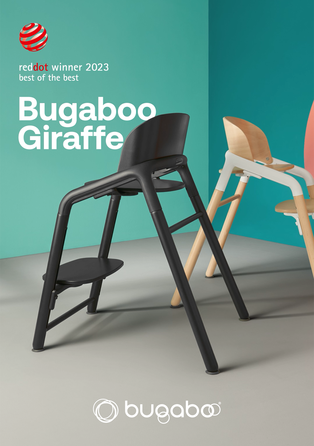 Hochstuhl 'Giraffe' Schwarz