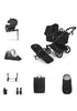 'Donkey 6 Single' Bundle – Komplettes Kinderwagen-Set Heritage Black