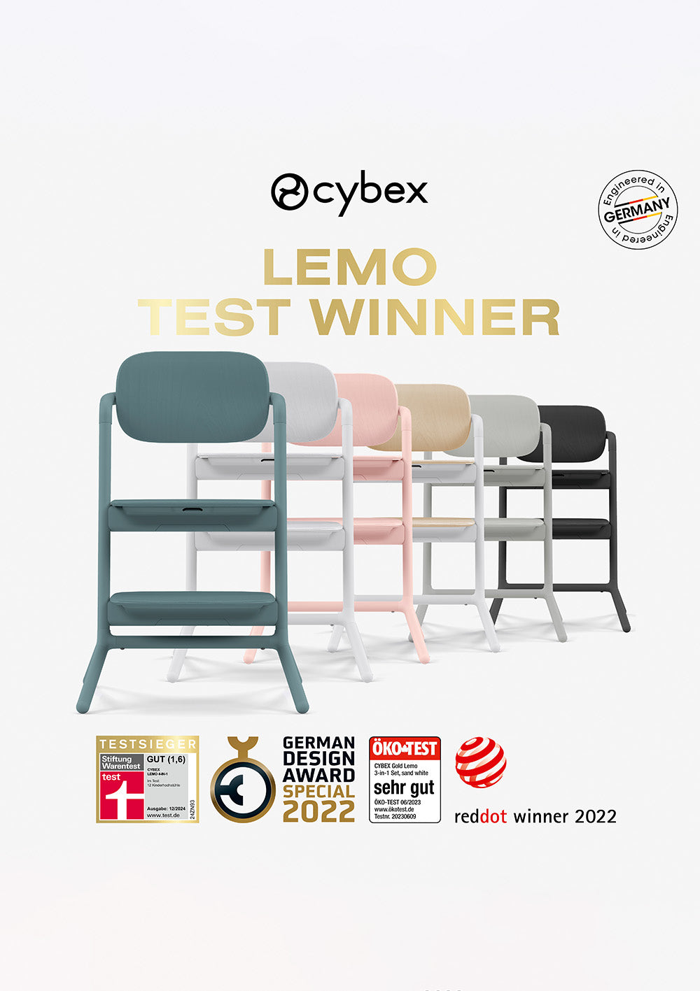 Cybex Lemo Testsieger - Stiftung Warentest Lemo 4-in-1 & Öko-Test Lemo 3-in-1