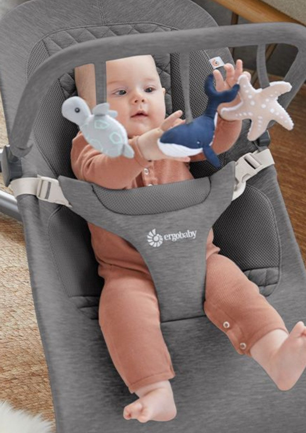 Ergobaby 'Evolve' Spielbogen Ocean Wonders Charcoal Grey