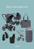 Baby Essentials Kinderwagen-Set 'Day5' Stone Grey