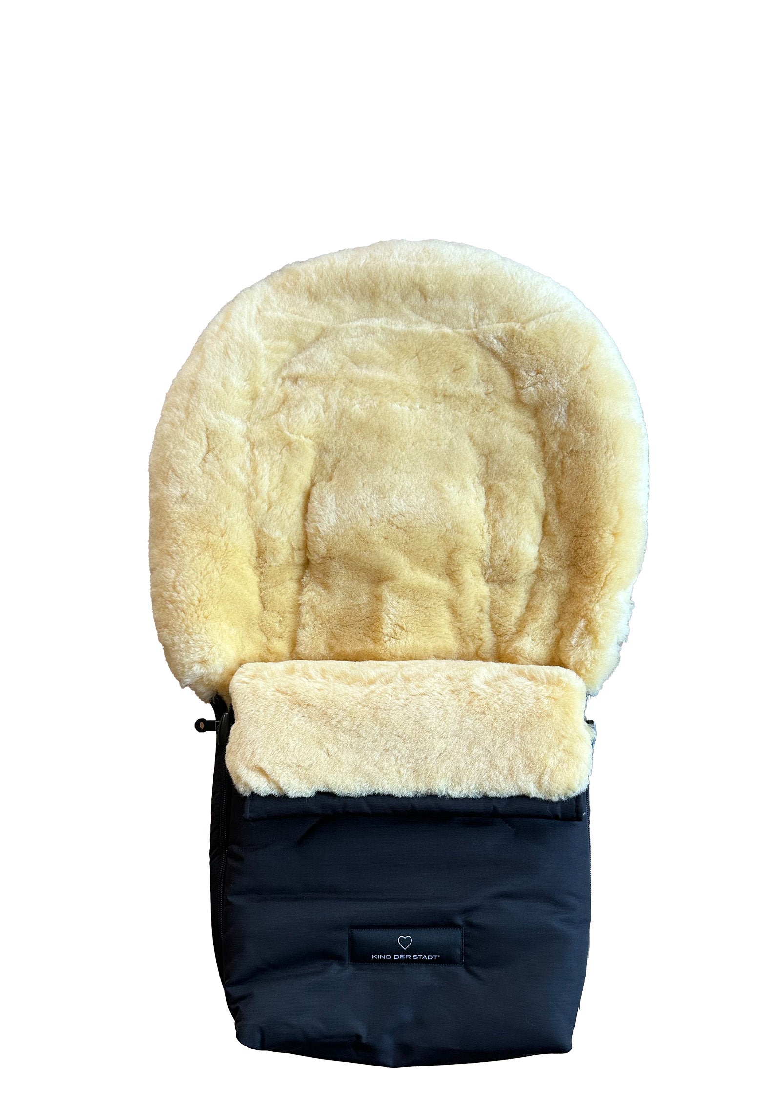 Premium Lammfell-Fußsack für Babywanne & Kinderautositz