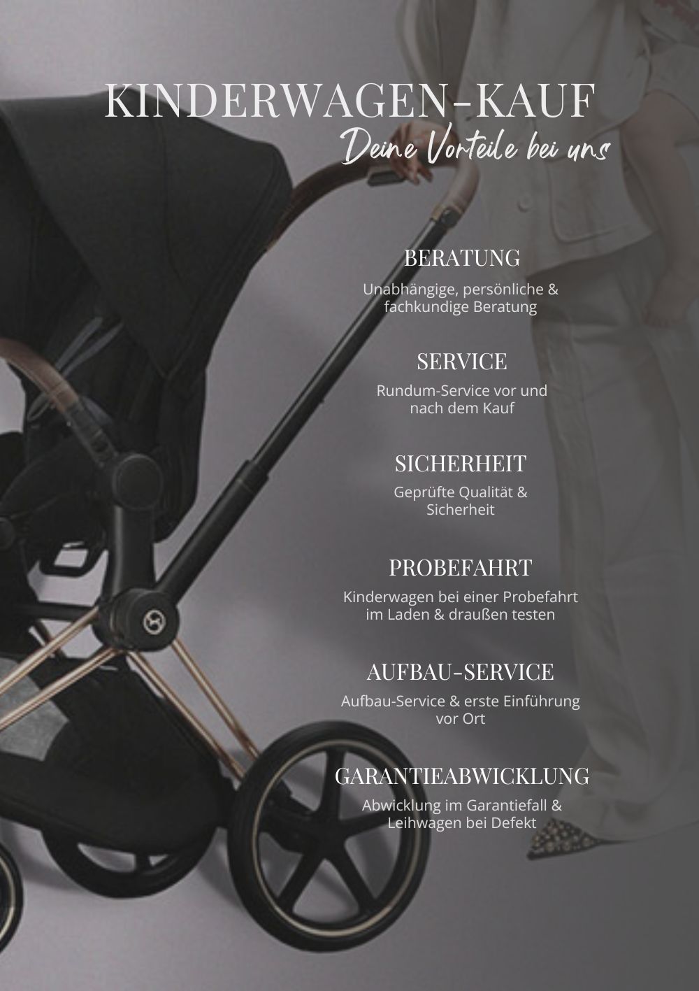 Kinderwagen-Kauf bei KIND DER STADT - deine Vorteile bei uns
