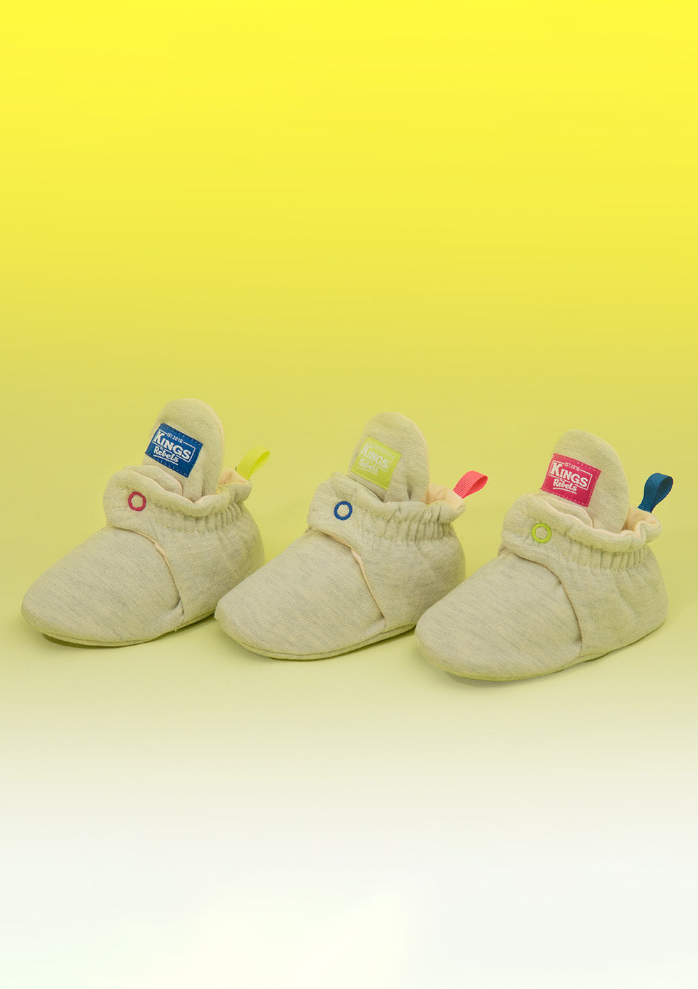 Kings & Rebels Baby Booties Cotton Mixed Color Pop - alle Farben Blue, Pink, Lime