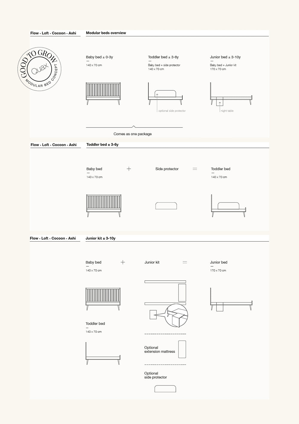 Junior Erweiterungsset 'Cocoon' Eboni