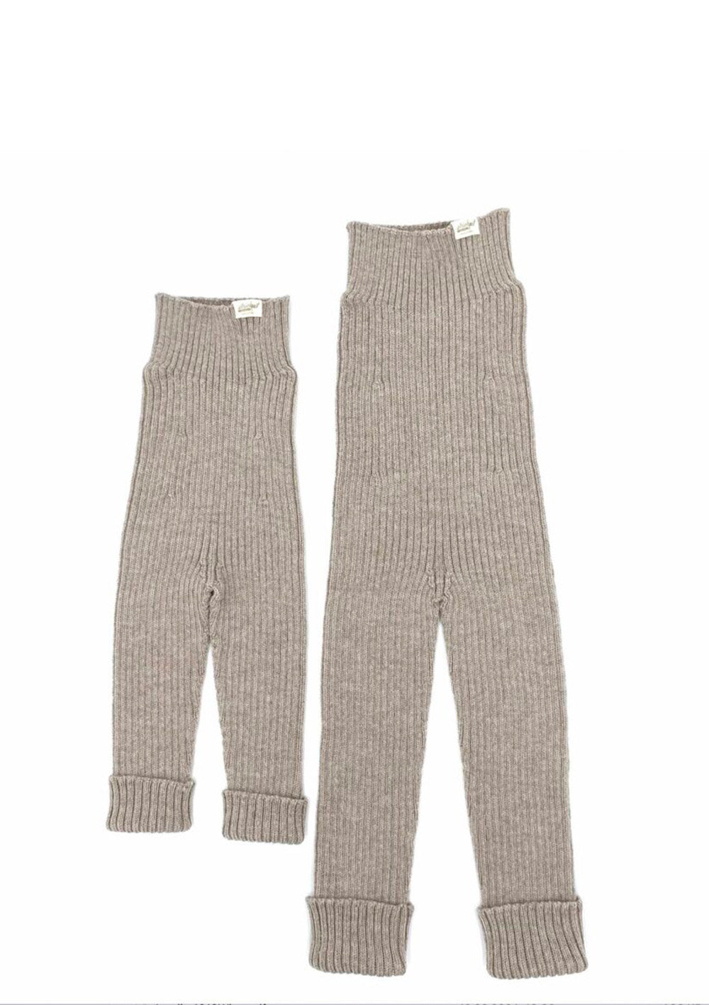 Babyleggings zum Mitwachsen beige