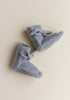 Merino Baby Booties Grey Melange