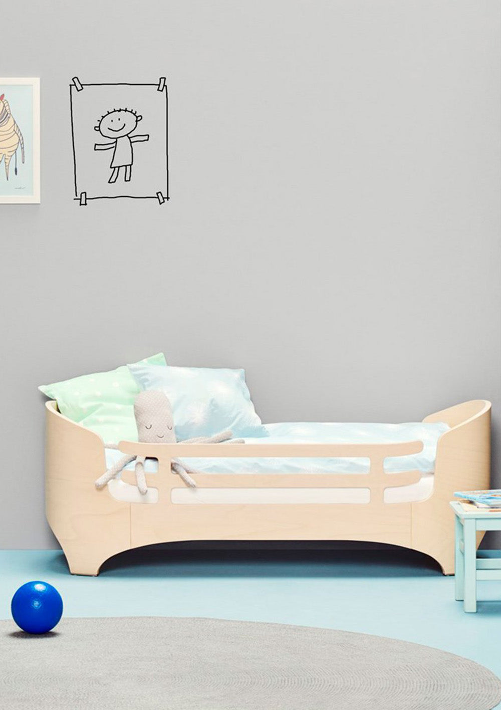 Bettschutzgitter Classic Juniorbett Whitewash