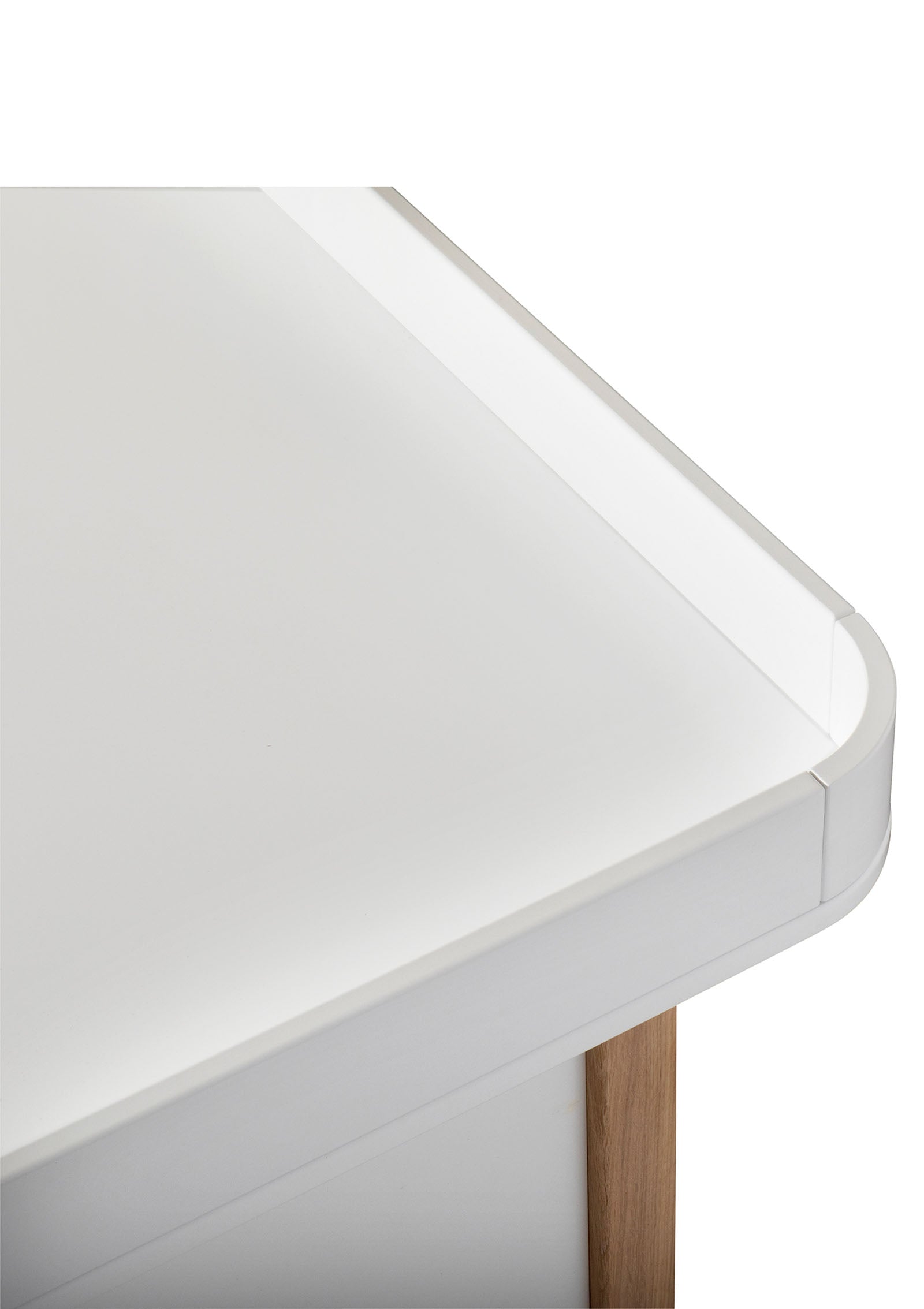 'Wood' Wickelkommode 4 Schubladen weiß/Eiche