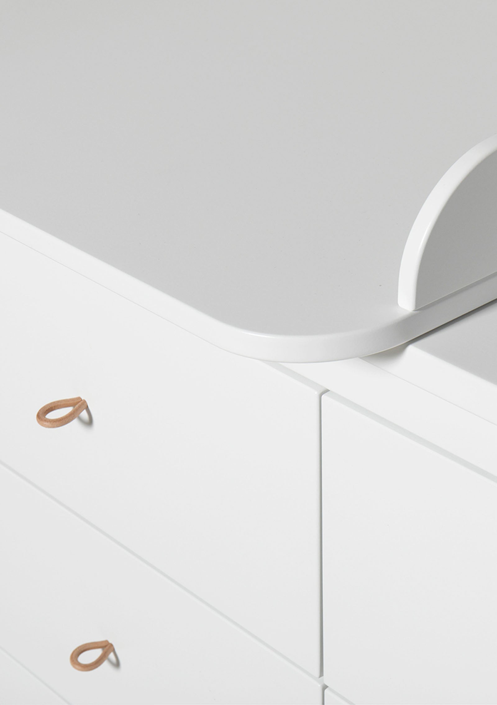 'Wood' Wickelkommode 6 Schubladen Wickelplatte groß weiß