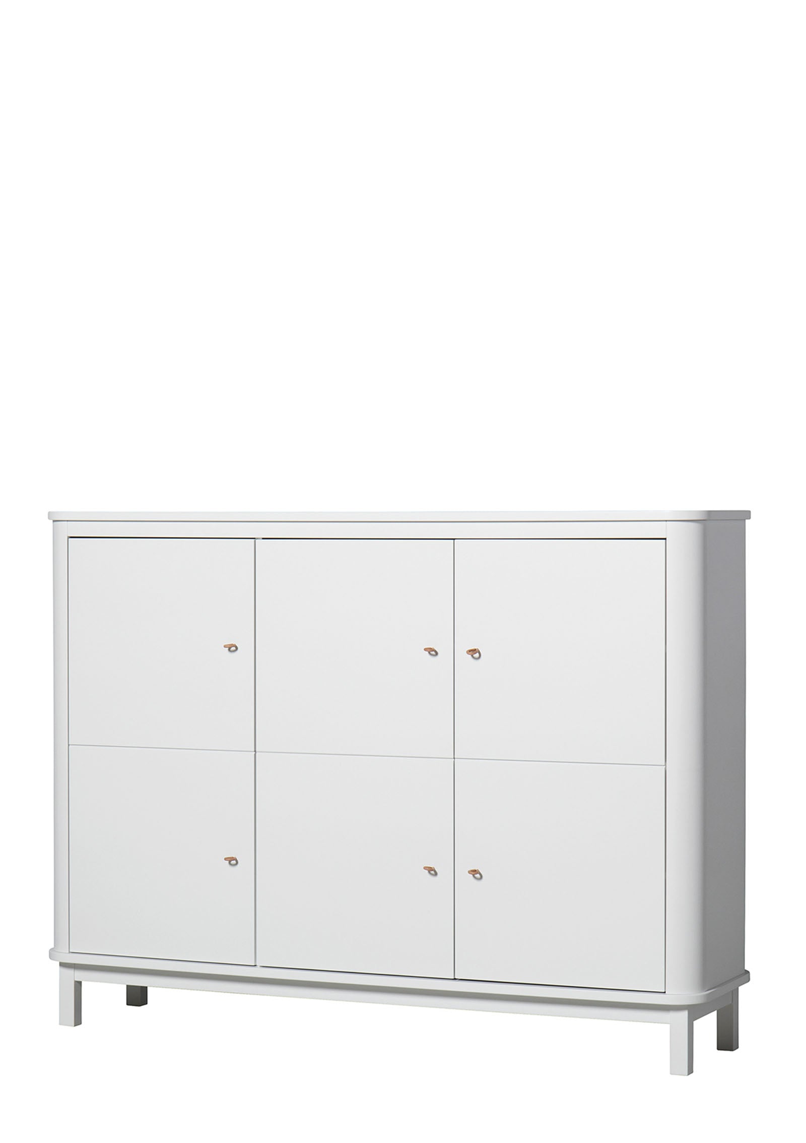 'Wood' Multi-Schrank 3-türig weiss