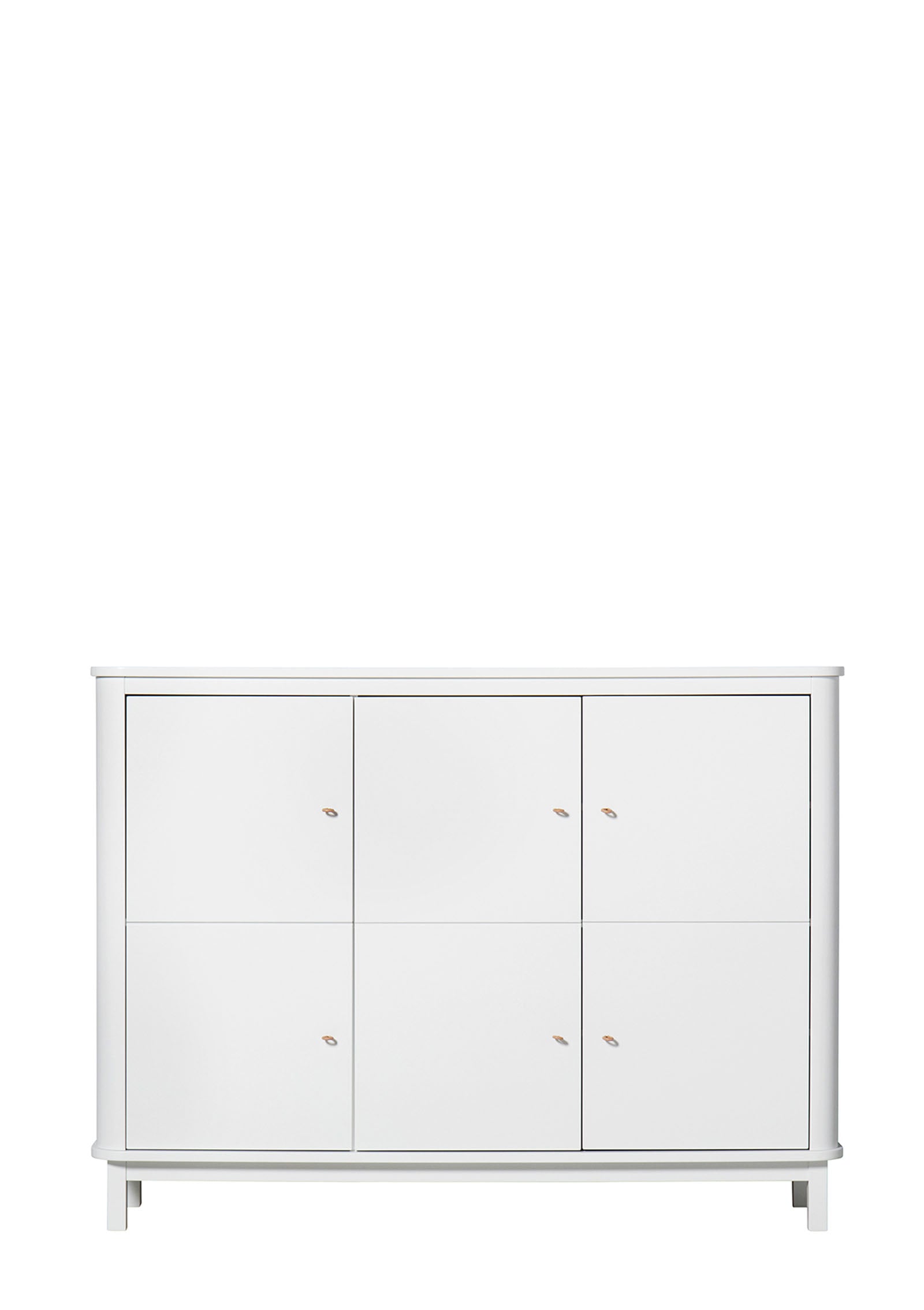 'Wood' Multi-Schrank 3-türig weiss