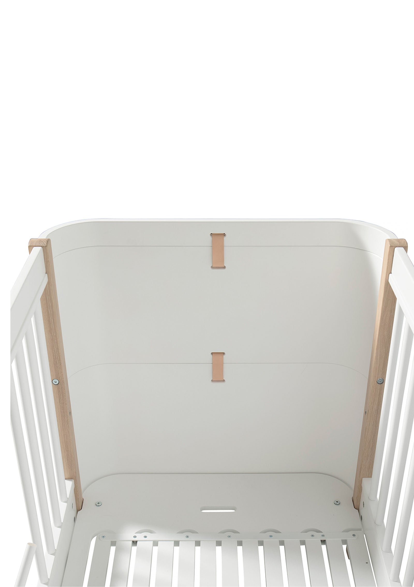 Babybett 'Wood Mini+ basic' Weiss/Eiche
