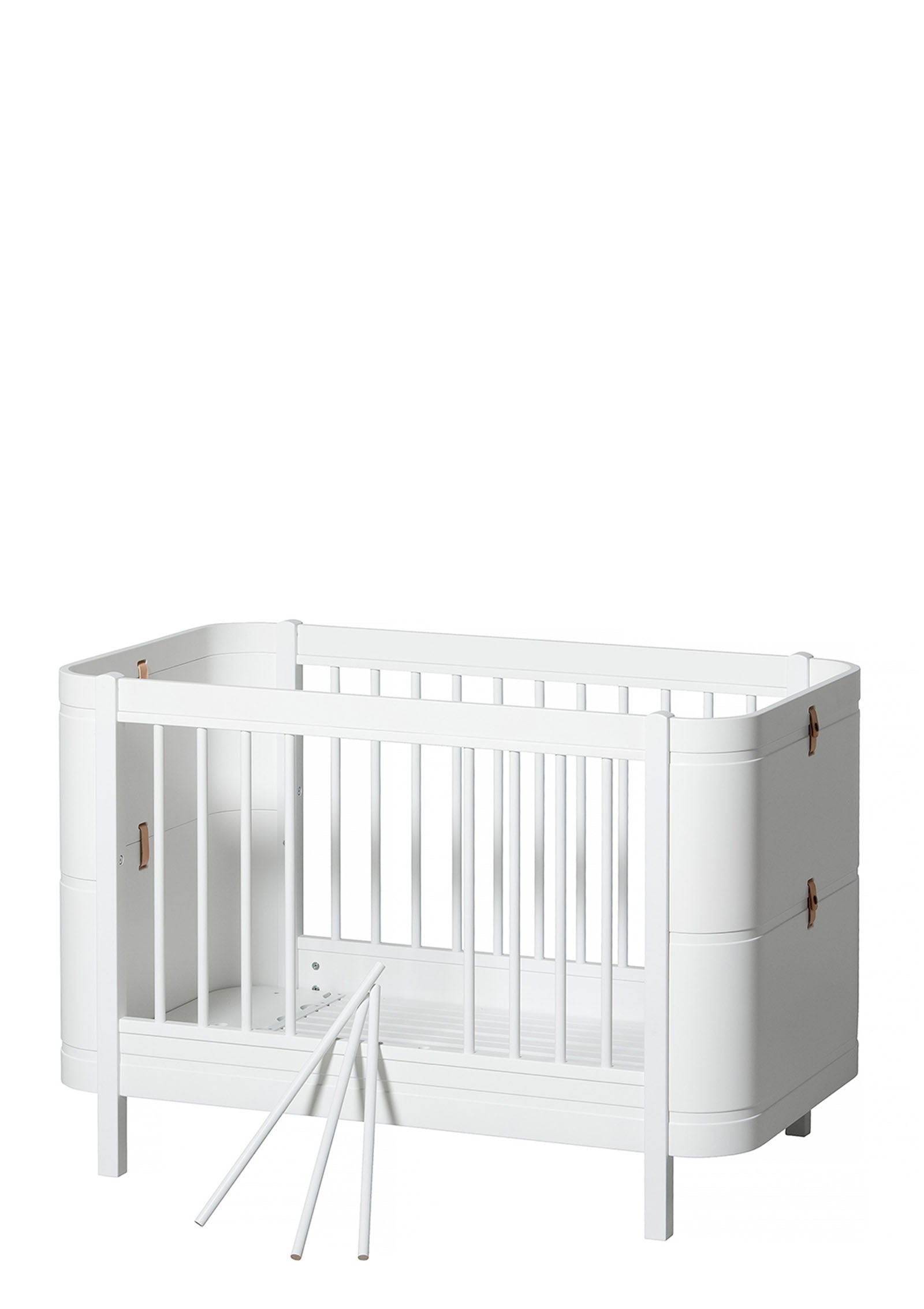 Babybett 'Wood Mini+ basic' Weiss