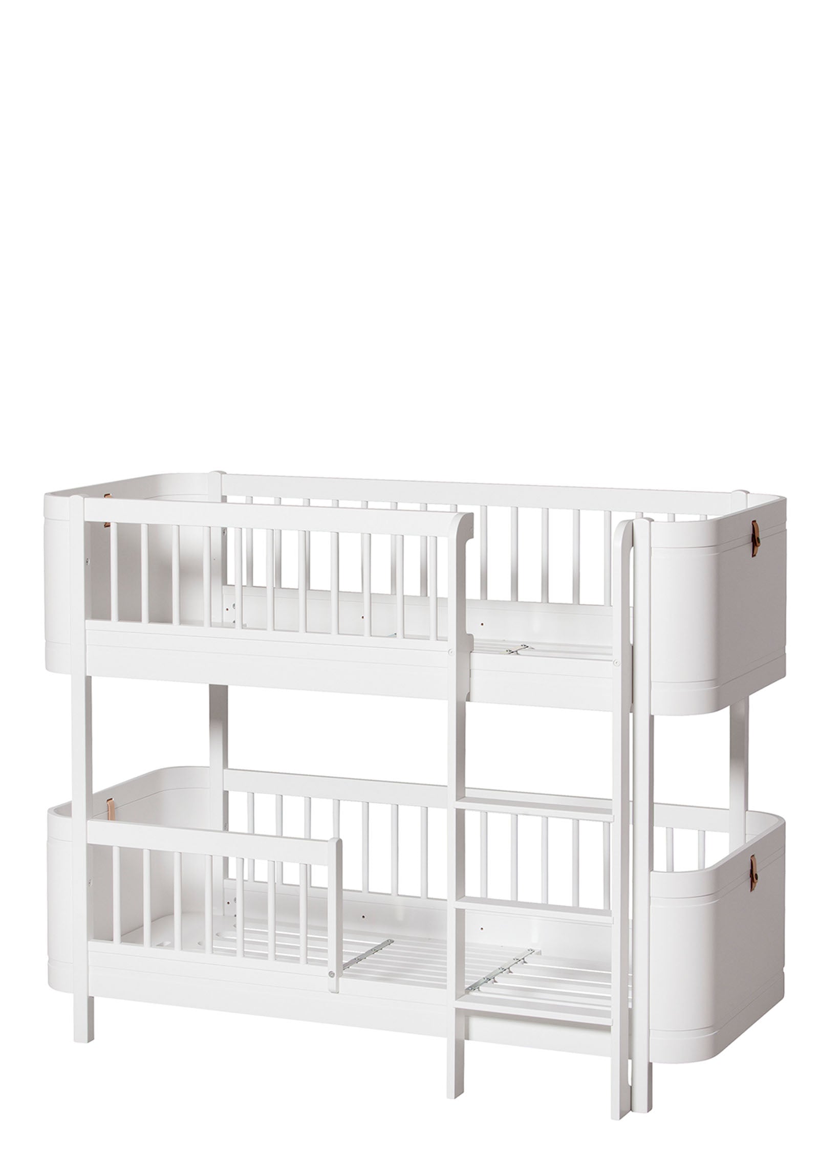 'Wood' Mini+ halbhohes Etagenbett weiß