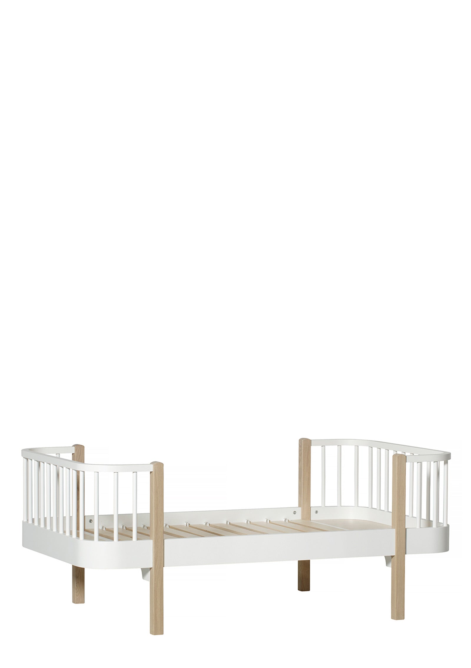 'Wood' Juniorbett weiß / Eiche