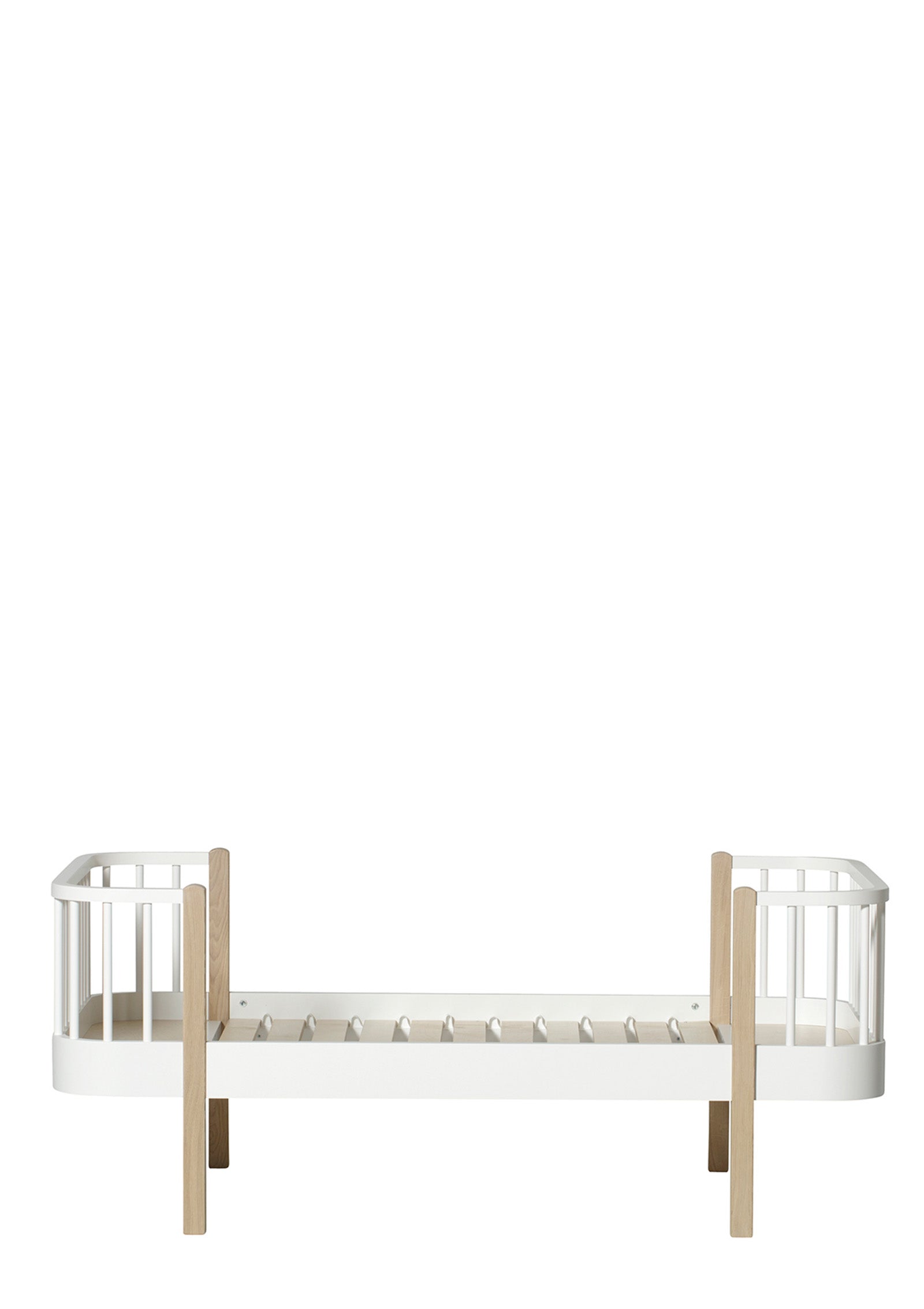 'Wood' Juniorbett weiß / Eiche