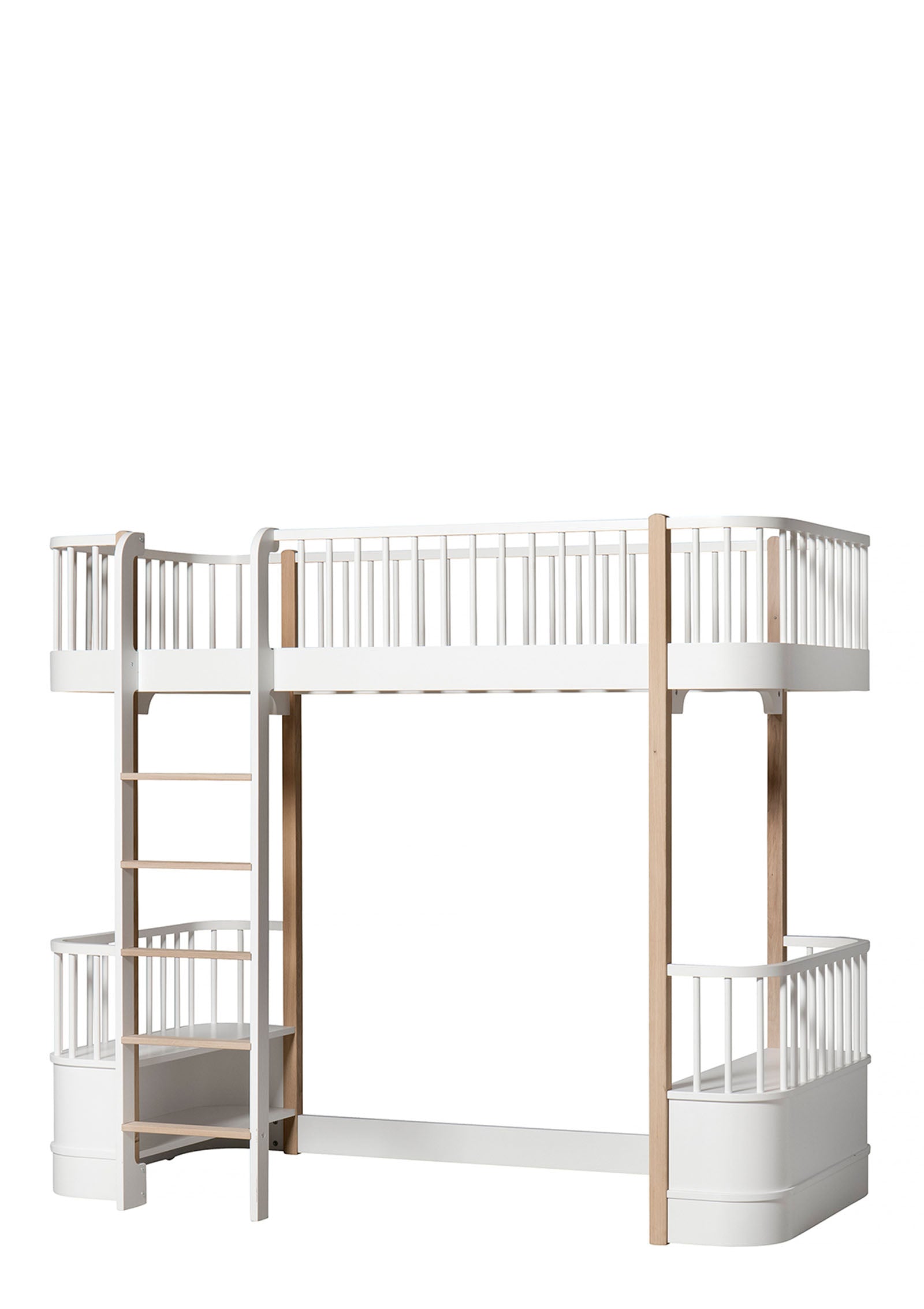'Wood' Hochbett weiß / Eiche