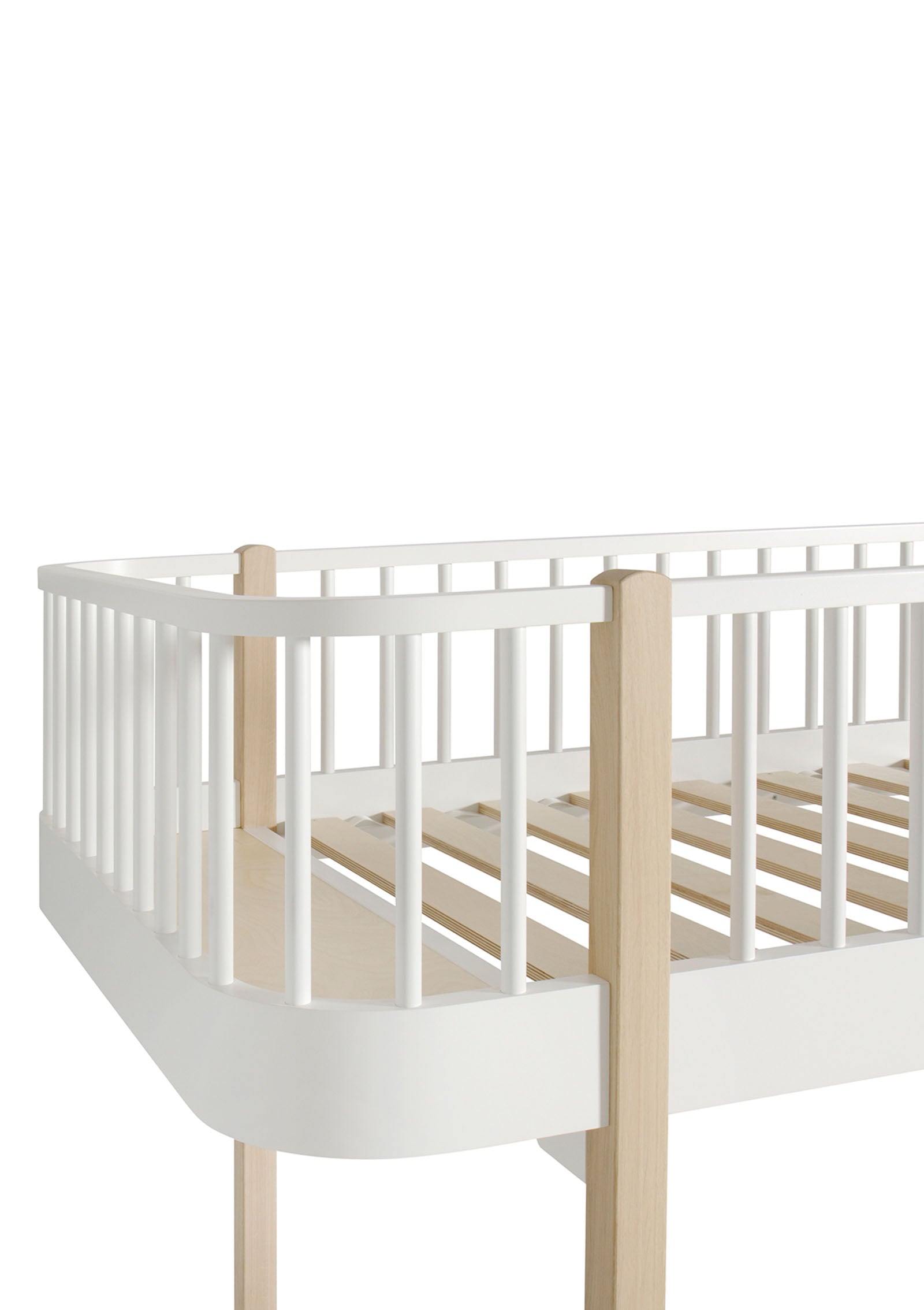 'Wood' Hochbett weiß / Eiche