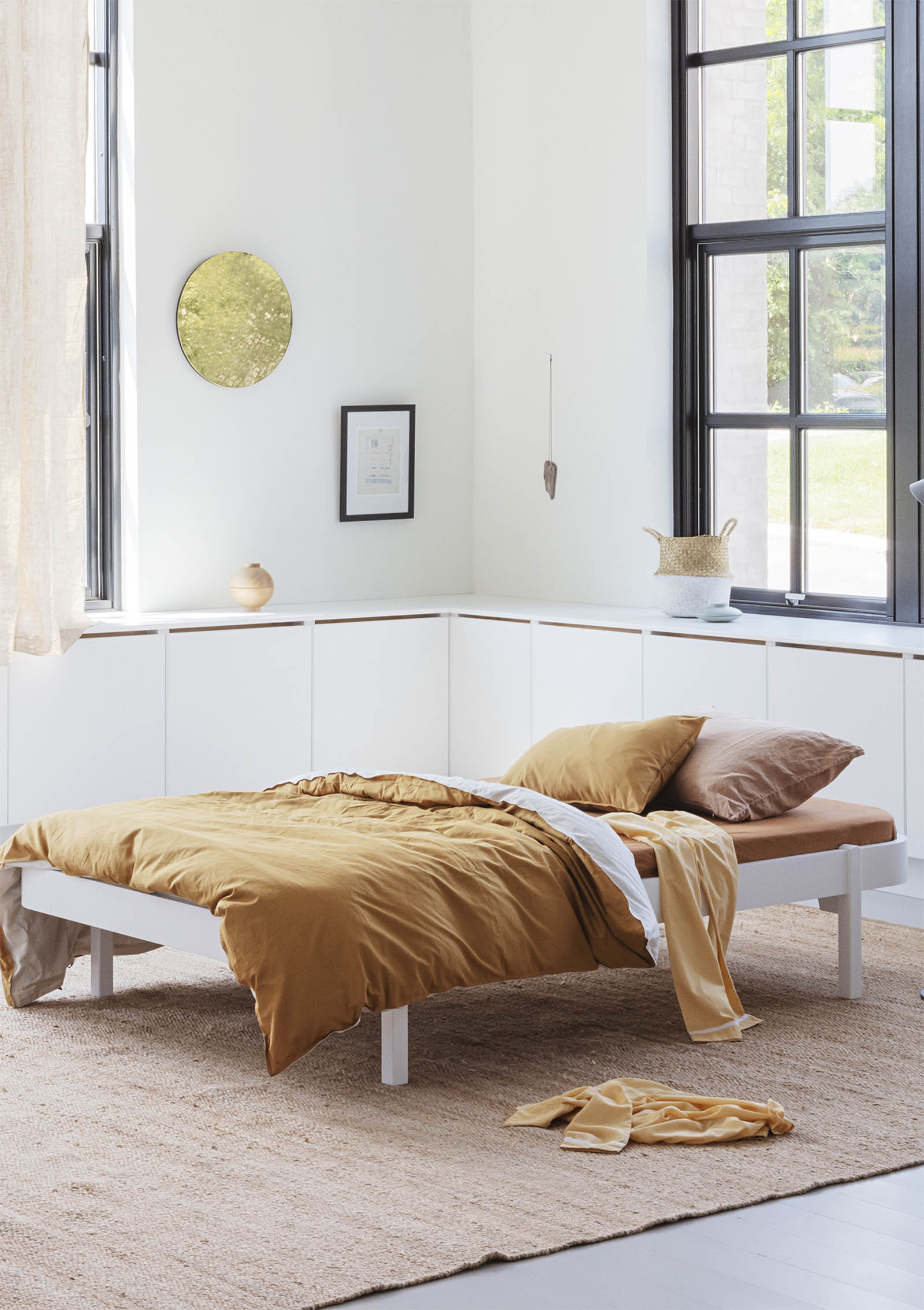 Oliver Furniture Wood Lounger Bett weiß