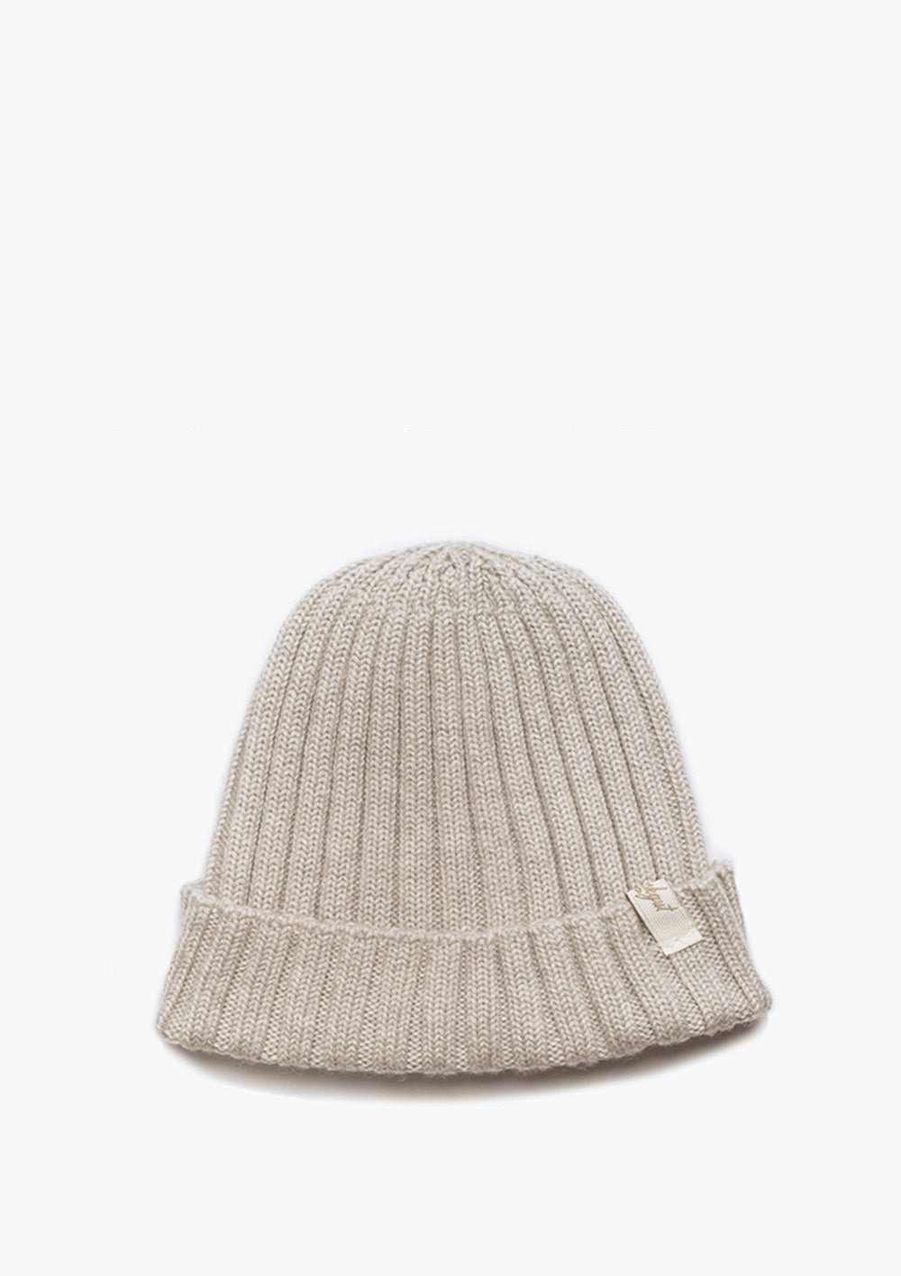 Babymütze gerippt stein