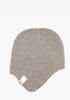 Babymütze mit Ohrenklappen beige