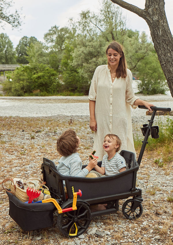Veer Hecktasche dunkelgrau / schwarz