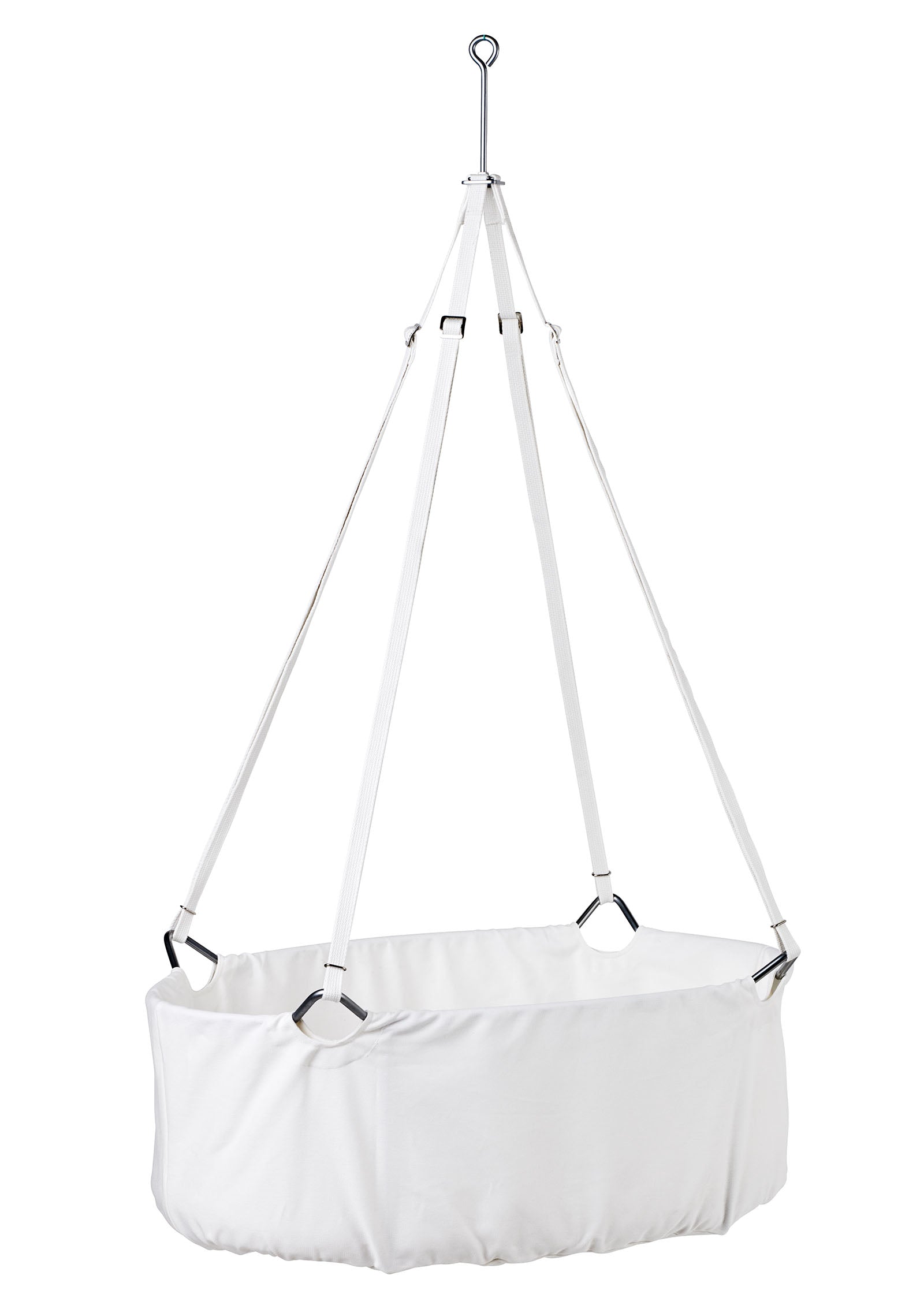 Classic Wiege Set mit Stativ Weiß/Weiß